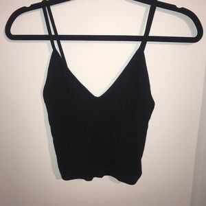 Brandy Melville Black Crop Tank